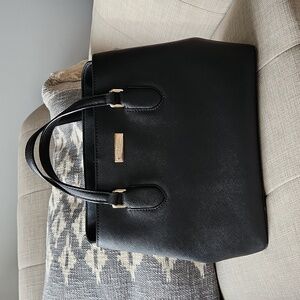 Kate Spade Evangelie Laurel Way Black Satchel Leather Bag